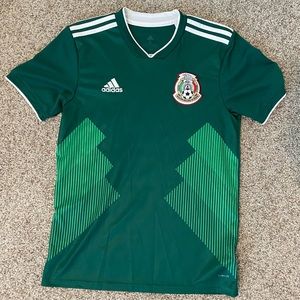 Adidas Green Mexico Soccer Team Jersey Size Small